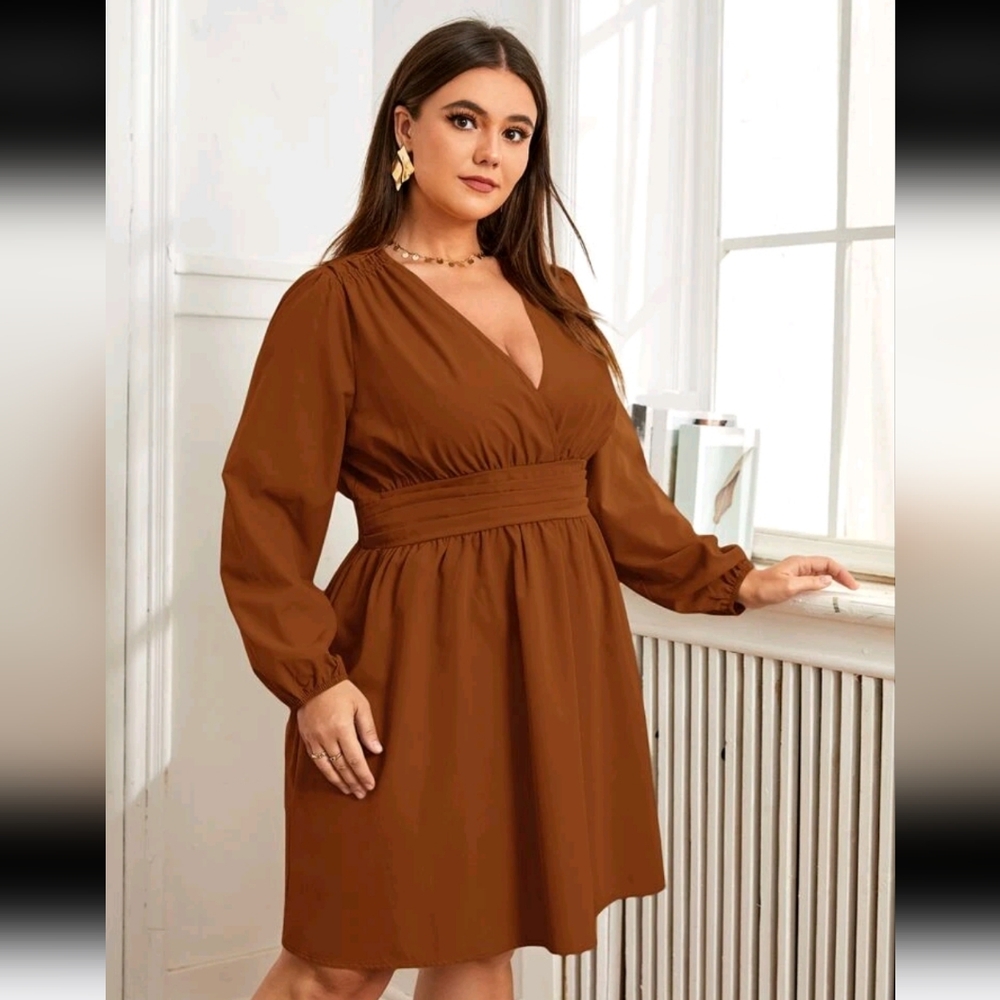 Elegant Brown Women's Dress‎